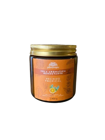 Vela Aromática Humectante Hechizo Tropical vidrio 100 g