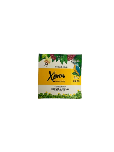 Barra de Chocolate 80% Pequeño Amarillo 40 g